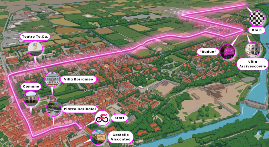 Mappa percorso cittadino